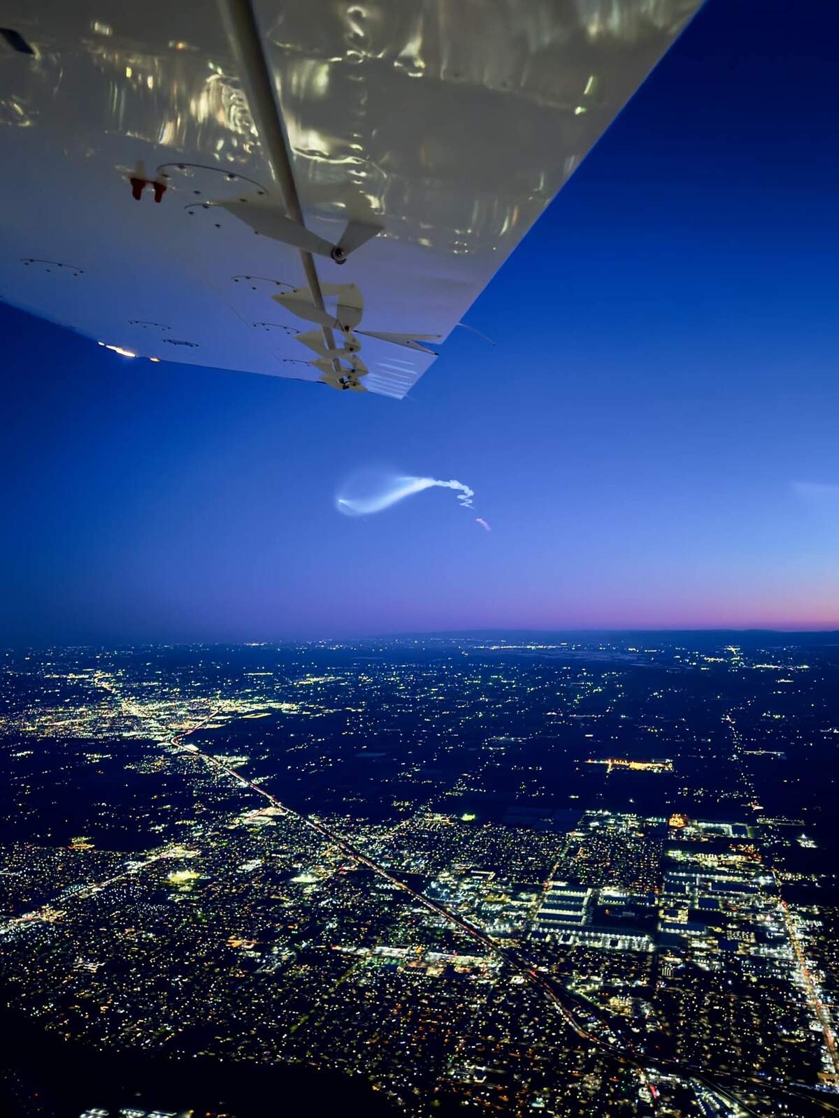 Rocket launch creates visual treat for Stanislaus residents